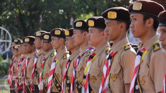 Kegiatan ekstrakurikuler Pramuka kembali dilaksanakan
